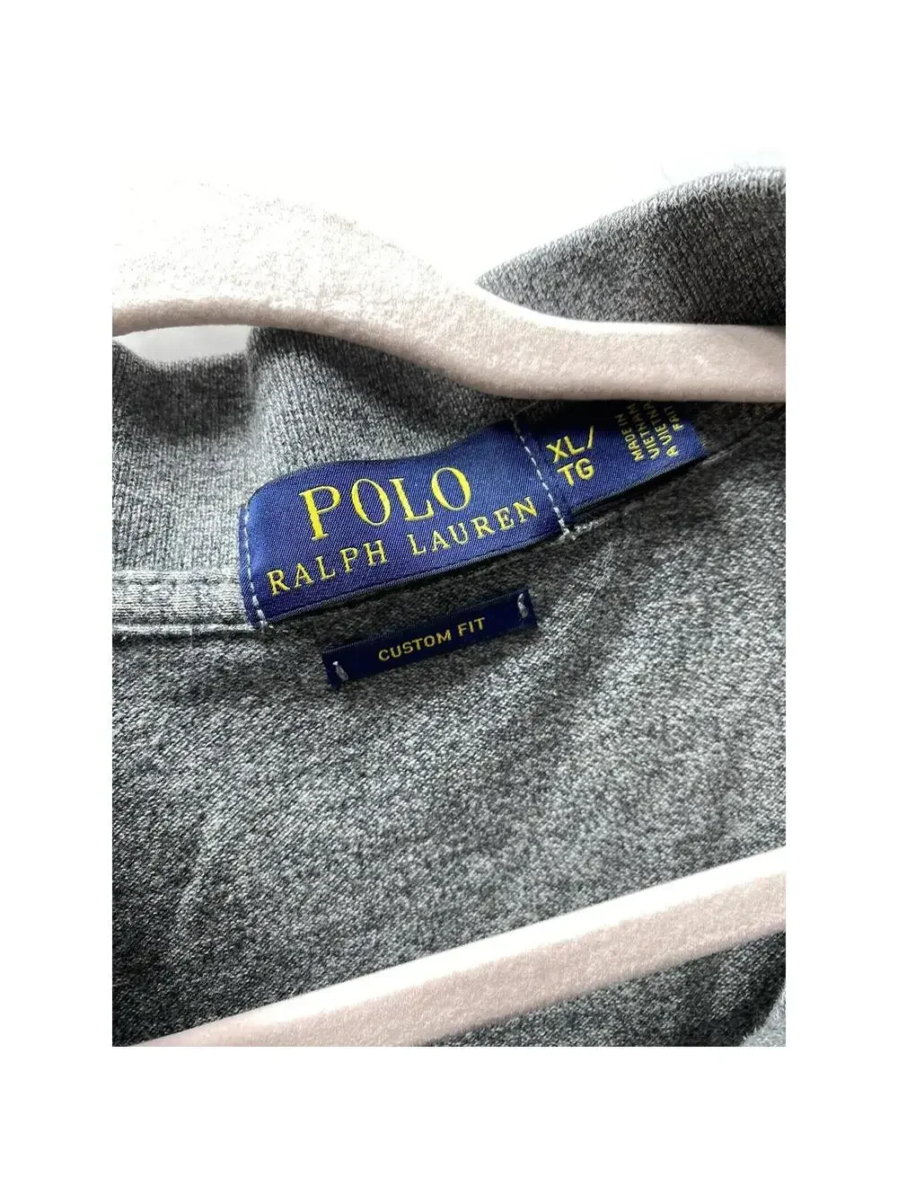 Gray Polo Ralph Lauren Men's T-Shirt Dress Top Size XL Red Horse Custom Fit Line